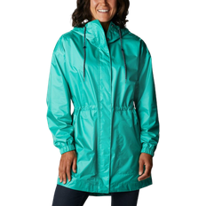 Turquoise - Women Rain Clothes Columbia Women's Splash Side Jacket - Electric Turquoise