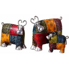 Uttermost Colorful Cows 3-Pack Figurine 20.3cm 3pcs