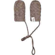 Babyer Votter Little Jalo Baby's Knitted Mittens - Wood Brown