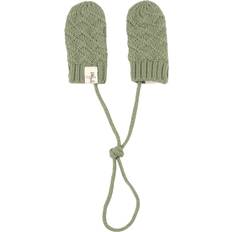 Baby's Knitted Mittens - Khaki