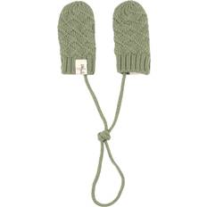 3-6 kk Lapaset Little Jalo Knitted Baby Mittens - Khaki