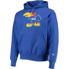 Champion Kansas Jayhawks Vault Logo Reverse Weave Pullover Hoodie - Royal