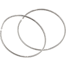 Titane Boucles d'oreilles John Hardy Sterling Silver Classic Chain Extra-Large Hoop Earrings