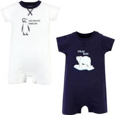 Babies Playsuits Touched By Nature Organic Cotton Rompers 2- Pack - Endangered Polar Bear