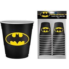 DC Comics Batman Logo 2-Ounce Disposable Plastic Mini Cups Set of 20