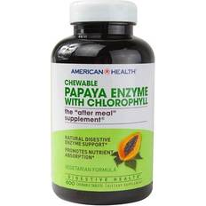 American Health Papaya Enzyme With Chlorophyll Chewable 600 Chewable Tablets