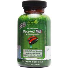 Irwin Naturals Maca Root Max3 Ashwagandha 75 Liquid Softgels