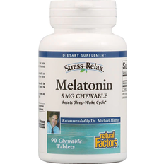 Melatonin 5mg Natural Factors Melatonin 5 mg 90 Chewable Tablets 90 stk