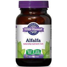 Alfalfa hälsokost och Oregon's Wild Harvest Alfalfa Naturally Nutruent Rich 90 Vegetarian Capsules