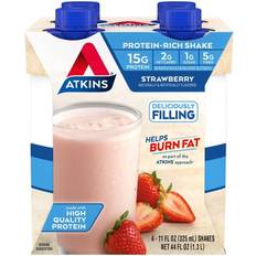 Atkins shake Atkins Protein Shake Strawberry 11oz/4pk Bottles