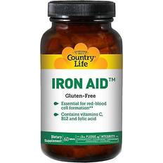 Vitamins & Supplements Country Life Iron Aid 60 Tablets