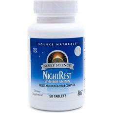 Vitamins & Supplements Source Naturals Sleep Science NightRest with Melatonin 50 Tablets