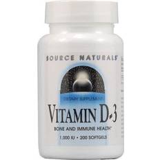 Vitamin d 1000 iu Source Naturals Vitamin D-3 1000 IU 200 Softgels