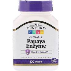 21st Century Papaya Enzyme Chewable 100 Tablets