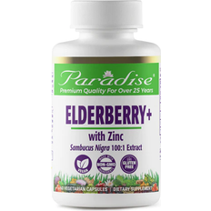 Vitamins & Supplements Paradise Herbs Elderberry with Zinc 60 Vegetarian Capsules