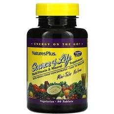 Iron supplement Nature's Plus Source of Life Multi-Vitamin and Mineral Supplement No Iron 90 Tablets