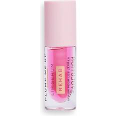 Vaaleanpunainen Huulipohjustukset Revolution Beauty Makeup Rehab uudistava seerumi huulia täyteläistävä sävy Pink Glaze 4,6 ml