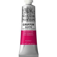 Pink Oil Paint Winsor & Newton and Griffin Alkyd Oil Colour Permanent Rose