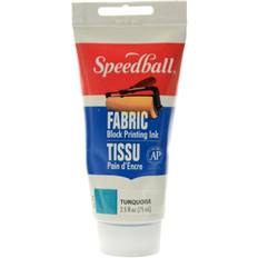 Speedball Block Printing Fabric Ink 2.5 oz. turquoise