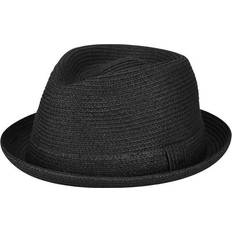 Billy Braided Trilby Bucket Hat - Black