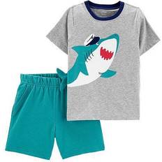 Carter's Toddler Shark Tee & Shorts Set - Grey (2N056210)