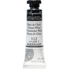 Vita Akvarellfärger Sennelier Aquarelle Akvarellfärg 10 ml Chinese White 112