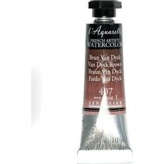 Sennelier L'Aquarelle French Artists' Watercolor van dyck brown 10 ml C86