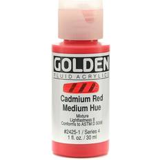 Golden Fluid Acrylics cadmium red medium hue 1 oz