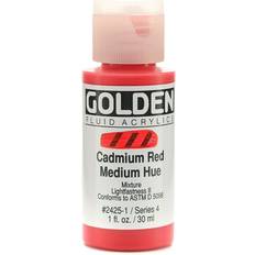 Golden Gul Akrylmaling Golden Golden Fluid Acrylics 30 ml 2425 Cadmium Red Medium Hue