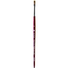Red Brushes Princeton Series 3950 Velvetouch Mixed Media Brushes 4 flat shader