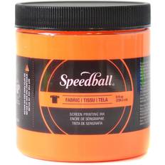 Fabric Screen Printing Ink fluorescent orange 8 oz