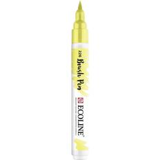 Gule Penseltusjer Royal Talens Ecoline Watercolor Brushpens pastel yellow