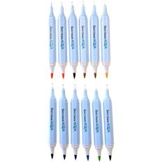 Spectrum Noir Pennen Spectrum Noir Aqua 12 Pen Set Nature