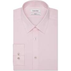 Calvin Klein Steel Slim-Fit Non-Iron Stain Shield Solid Dress Shirt - Rose