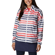 Columbia Women's Flash Challenger Novelty Windbreaker Jacket - White Brush Stripe Multi Print