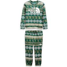 The North Face Boys Tracksuits Children's Clothing The North Face Toddler Surgent Crew Set - Night Green Halfdome Fairisle Print (NF0A4CBQ-2J9)