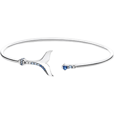 Thomas Sabo Tail Fin Bangle - Silver/Blue/Transparent