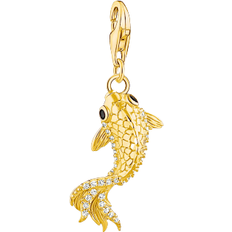 Thomas Sabo Charm Club Collectable Koi Charm Pendant - Gold/Black/Blue