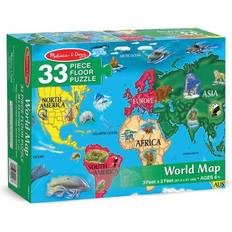 Karten Bodenpuzzles Melissa & Doug World Map 33 Pieces