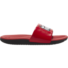 Faux Leather Slippers Children's Shoes Nike Kawa Slide Fun GS - University Red /White Black