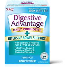 Vitamins & Supplements Schiff Digestive Advantage Capsules Intensive Bowel Support IBS Lysine 32 Capsules 60 pcs