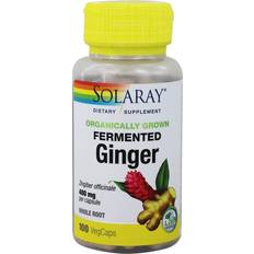 Solaray Organically Grown Fermented Ginger 400 mg 100 VegCaps