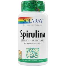 Vitamins & Supplements Solaray Spirulina 100 Capsules 100 pcs