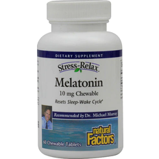 Melatonin 10mg Natural Factors Stress-Relax Melatonin 10 mg 60 Chewable Tablets