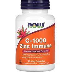 Vitamins & Supplements Now Foods C-1000 Zinc Immune 90 Veg Capsules