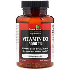 Vitamins & Supplements Futurebiotics Futurebiotics Vitamin D3 5000 IU 90 Softgels 90 pcs