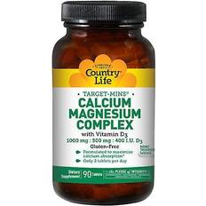 Country Life Target-Mins Calcium Magnesium Complex with Vitamin D3 90 Tablets