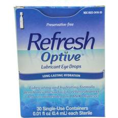 Medicines Optive Lubricant 0.3ml 30pcs Eye Drops