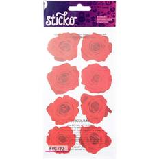 Red Crafts Red Roses Stickers By Sticko