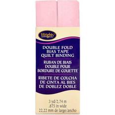 Wrights Double Fold Quilt Binding 7/8 Inch 3 Yards Lichtroze 117-706-303 3-pack